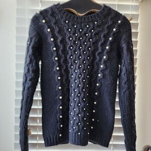 Ermanno Scervino Womens Alpaca Wool Beaded 42 10 M L